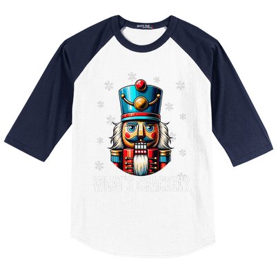 Funny Christmas Nutcracker Xmas Nutcrackers YAll Are Nuts Baseball Sleeve Shirt