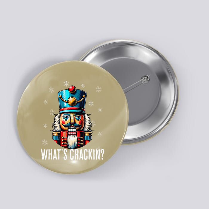 Funny Christmas Nutcracker Xmas Nutcrackers YAll Are Nuts Button