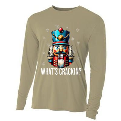 Funny Christmas Nutcracker Xmas Nutcrackers YAll Are Nuts Cooling Performance Long Sleeve Crew
