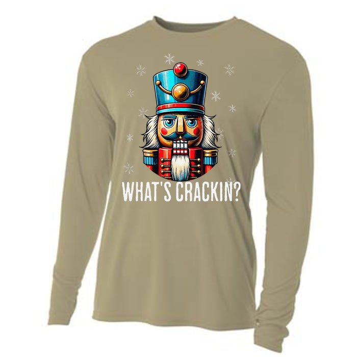 Funny Christmas Nutcracker Xmas Nutcrackers YAll Are Nuts Cooling Performance Long Sleeve Crew