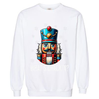 Funny Christmas Nutcracker Xmas Nutcrackers YAll Are Nuts Garment-Dyed Sweatshirt