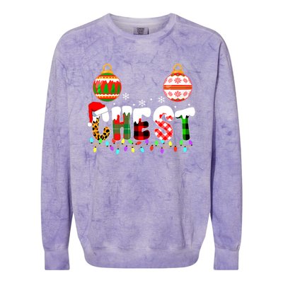 Funny Chest Nuts Couples Christmas Chestnuts Adult Matching Meaningful Gift Colorblast Crewneck Sweatshirt