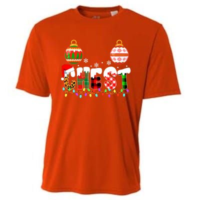 Funny Chest Nuts Couples Christmas Chestnuts Adult Matching Meaningful Gift Cooling Performance Crew T-Shirt