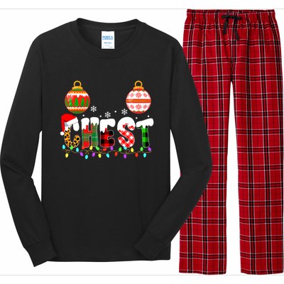 Funny Chest Nuts Couples Christmas Chestnuts Adult Matching Meaningful Gift Long Sleeve Pajama Set