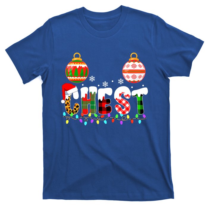 Funny Chest Nuts Couples Christmas Chestnuts Adult Matching Meaningful Gift T-Shirt