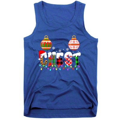 Funny Chest Nuts Couples Christmas Chestnuts Adult Matching Meaningful Gift Tank Top