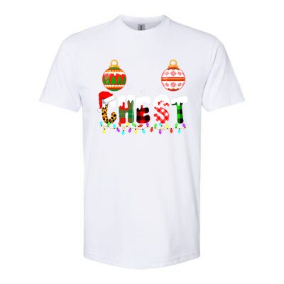 Funny Chest Nuts Couples Christmas Chestnuts Adult Matching Meaningful Gift Softstyle CVC T-Shirt