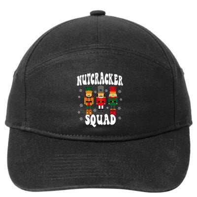 Funny Christmas Nutcracker Squad 7-Panel Snapback Hat