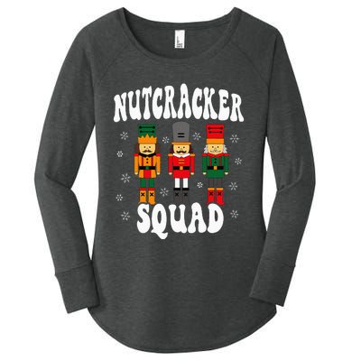 Funny Christmas Nutcracker Squad Women's Perfect Tri Tunic Long Sleeve Shirt