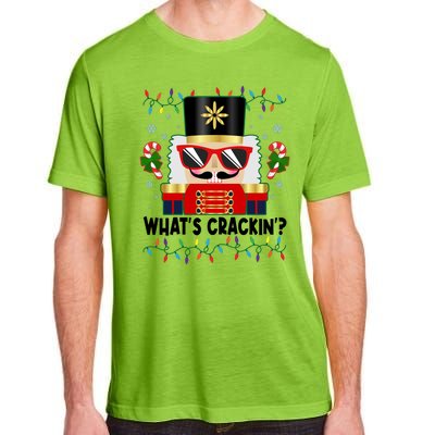 Funny Christmas Nutcracker Whats Crackin Adult ChromaSoft Performance T-Shirt