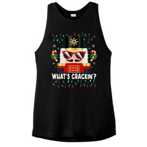 Funny Christmas Nutcracker Whats Crackin Ladies PosiCharge Tri-Blend Wicking Tank