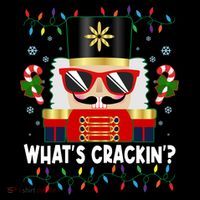 Funny Christmas Nutcracker Whats Crackin Flexfit Unipanel Trucker Cap