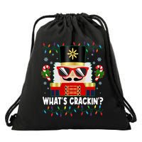 Funny Christmas Nutcracker Whats Crackin Drawstring Bag