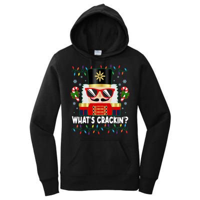 Funny Christmas Nutcracker Whats Crackin Women's Pullover Hoodie