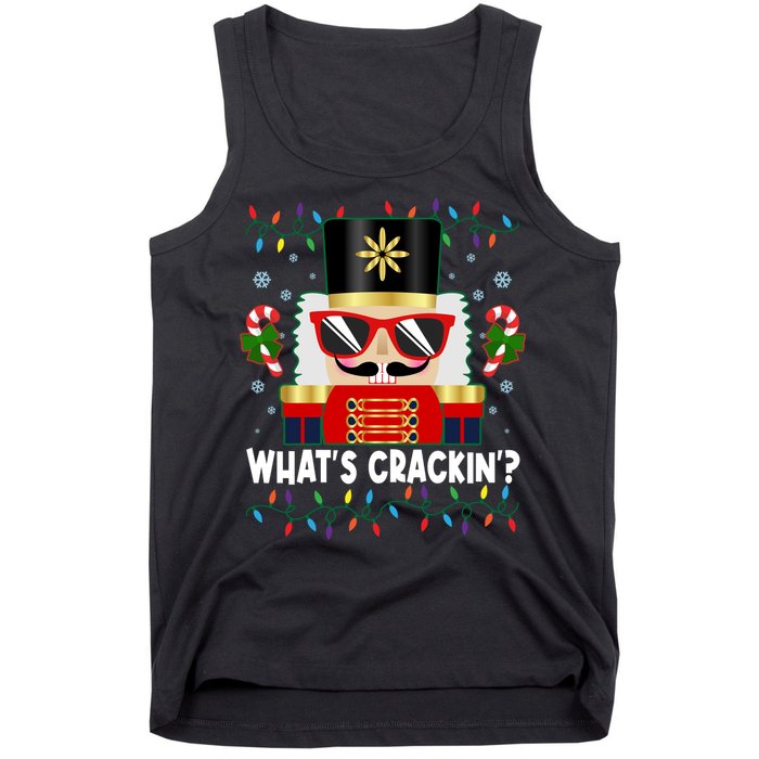 Funny Christmas Nutcracker Whats Crackin Tank Top