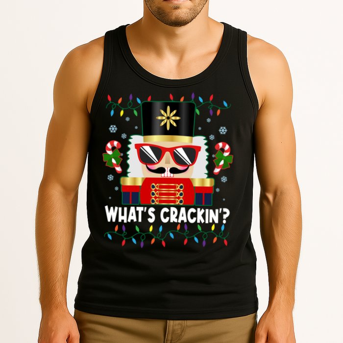 Funny Christmas Nutcracker Whats Crackin Tank Top