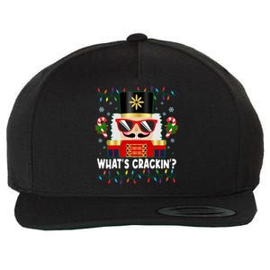 Funny Christmas Nutcracker Whats Crackin Wool Snapback Cap