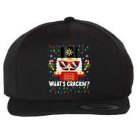 Funny Christmas Nutcracker Whats Crackin Wool Snapback Cap