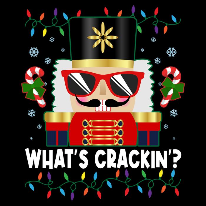 Funny Christmas Nutcracker Whats Crackin Wool Snapback Cap