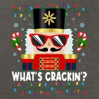 Funny Christmas Nutcracker Whats Crackin Cotton Canvas Backpack