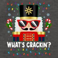 Funny Christmas Nutcracker Whats Crackin Vector Backpack