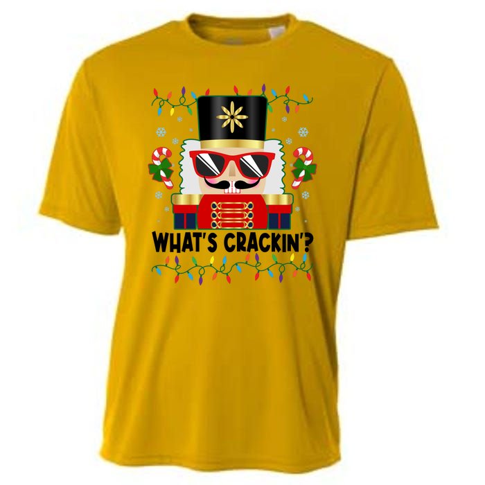 Funny Christmas Nutcracker Whats Crackin Cooling Performance Crew T-Shirt