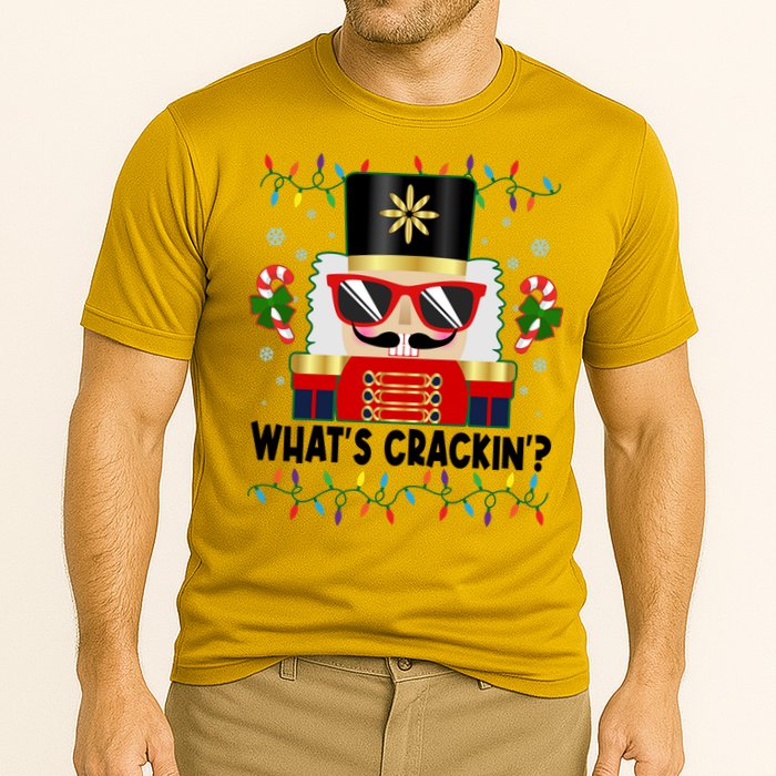 Funny Christmas Nutcracker Whats Crackin Performance Shirt