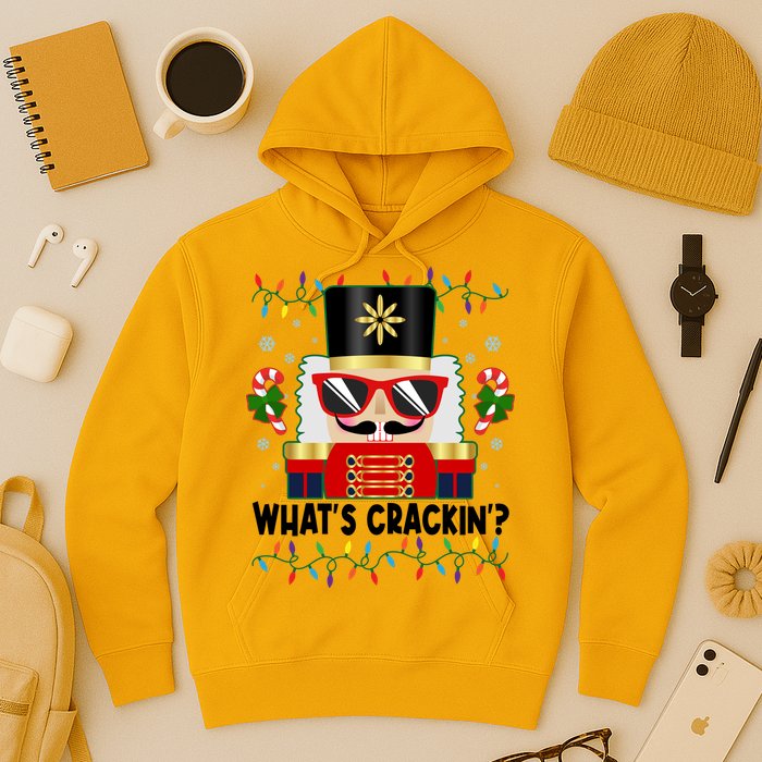 Funny Christmas Nutcracker Whats Crackin Hoodie