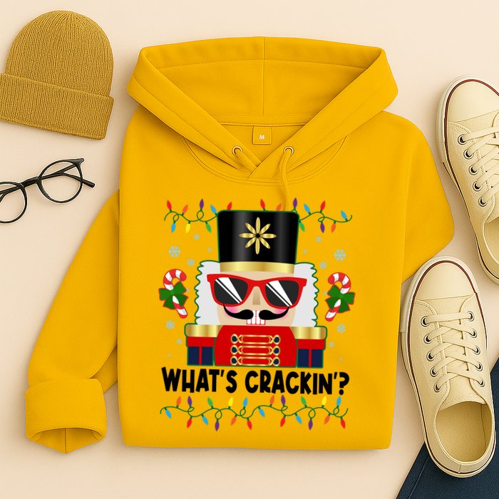 Funny Christmas Nutcracker Whats Crackin Hoodie