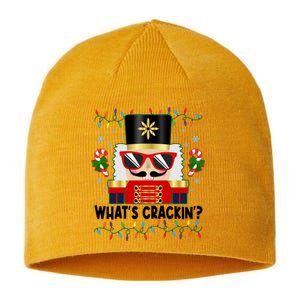 Funny Christmas Nutcracker Whats Crackin Sustainable Beanie