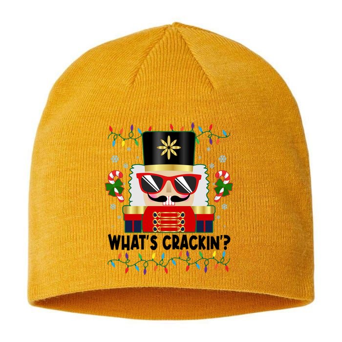 Funny Christmas Nutcracker Whats Crackin Sustainable Beanie