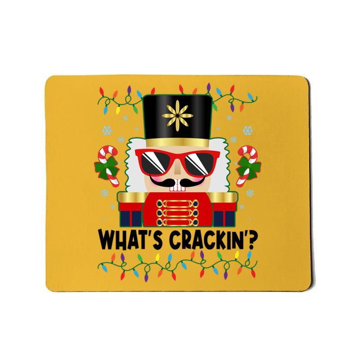 Funny Christmas Nutcracker Whats Crackin Mousepad