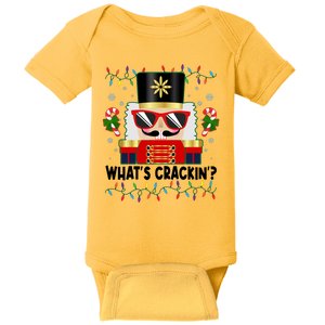 Funny Christmas Nutcracker Whats Crackin Baby Bodysuit