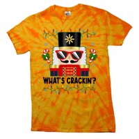 Funny Christmas Nutcracker Whats Crackin Tie-Dye T-Shirt