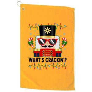 Funny Christmas Nutcracker Whats Crackin Platinum Collection Golf Towel