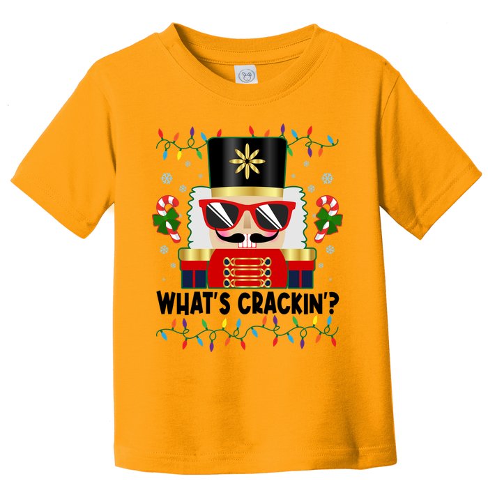 Funny Christmas Nutcracker Whats Crackin Toddler T-Shirt