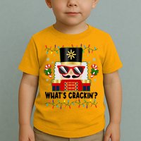 Funny Christmas Nutcracker Whats Crackin Toddler T-Shirt