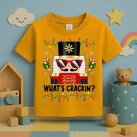 Funny Christmas Nutcracker Whats Crackin Toddler T-Shirt