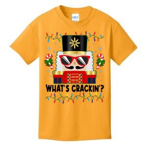 Funny Christmas Nutcracker Whats Crackin Kids T-Shirt