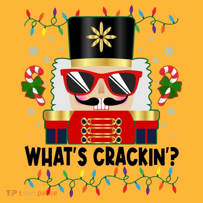 Funny Christmas Nutcracker Whats Crackin Kids T-Shirt