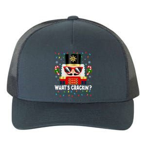 Funny Christmas Nutcracker Whats Crackin Yupoong Adult 5-Panel Trucker Hat