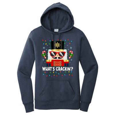 Funny Christmas Nutcracker Whats Crackin Women's Pullover Hoodie