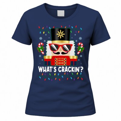 Funny Christmas Nutcracker Whats Crackin Women's T-Shirt