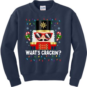 Funny Christmas Nutcracker Whats Crackin Kids Sweatshirt