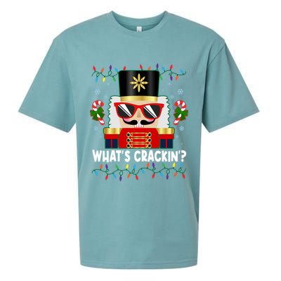 Funny Christmas Nutcracker Whats Crackin Sueded Cloud Jersey T-Shirt