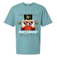 Funny Christmas Nutcracker Whats Crackin Sueded Cloud Jersey T-Shirt