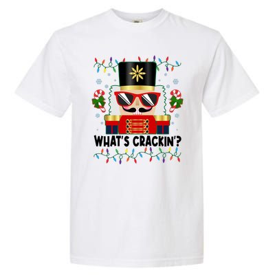 Funny Christmas Nutcracker Whats Crackin Garment-Dyed Heavyweight T-Shirt