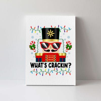 Funny Christmas Nutcracker Whats Crackin Canvas