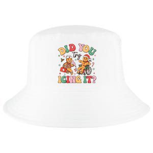 Funny Christmas Nurse Did You Try Icing It Gingerbread Man Cool Comfort Performance Bucket Hat