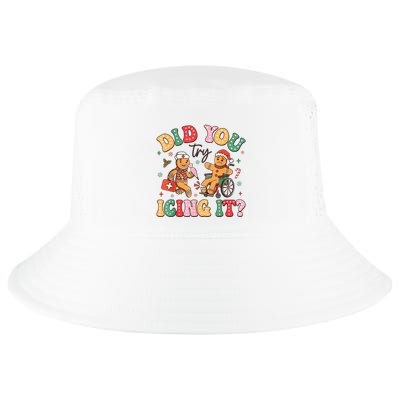 Funny Christmas Nurse Did You Try Icing It Gingerbread Man Cool Comfort Performance Bucket Hat